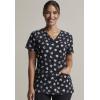 imageDickies EDS Women Scrubs Top VNeck Print DK876Love U Dots