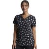 imageDickies EDS Women Scrubs Top VNeck Print DK876Love U Dots