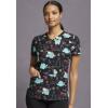 imageDickies EDS Women Scrubs Top VNeck Print DK876Merry Rexmas
