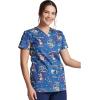 imageDickies EDS Women Scrubs Top VNeck Print DK876Rooting for You