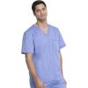 imageDickies Gen Flex Men Scrubs Top VNeck 81722Ceil Blue