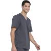 imageDickies Gen Flex Men Scrubs Top VNeck 81722Dark Pewter