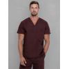imageDickies Gen Flex Men Scrubs Top VNeck 81722Espresso