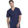 imageDickies Gen Flex Men Scrubs Top VNeck 81722Navy