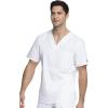 imageDickies Gen Flex Men Scrubs Top VNeck 81722White