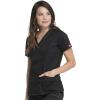 imageDickies Gen Flex Women Scrubs Top VNeck 817455Black