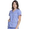 imageDickies Gen Flex Women Scrubs Top VNeck 817455Ceil Blue
