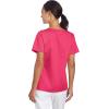 imageDickies Gen Flex Women Scrubs Top VNeck 817455Hot Pink