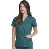 imageDickies Gen Flex Women Scrubs Top VNeck 817455Hunter