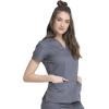 imageDickies Gen Flex Women Scrubs Top VNeck 817455Light Pewter