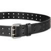 imageDickies Mens Double Prong Leather Work Belt  Fully Adjustable Regular ampamp Big and Tall SizesBlack