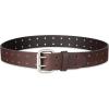 imageDickies Mens Double Prong Leather Work Belt  Fully Adjustable Regular ampamp Big and Tall SizesBrown