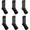 imageDickies Mens DriTech Original Moisture Control Crew Socks Available in MXXL 6 12 18 PairsColor Block Assorted 6 Pairs