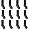 imageDickies Mens DriTech Original Moisture Control Crew Socks Available in MXXL 6 12 18 PairsComfort Widetop Black 12 Pairs