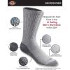 imageDickies Mens DriTech Original Moisture Control Crew Socks Available in MXXL 6 12 18 PairsGray 18 Pairs