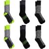 imageDickies Mens DriTech Original Moisture Control Crew Socks Available in MXXL 6 12 18 PairsHivis Yellow Black 6 Pairs