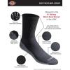 imageDickies Mens Dritech Moisture Control Midcrew Comfort Length Socks Available in Mxl 6 12 PairsComfort Length Black 6 Pairs