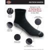 imageDickies Mens Dritech Moisture Control Quarter Socks Available in MXXL 6 12 18 PairsBlack 12 Pairs