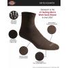 imageDickies Mens Dritech Moisture Control Quarter Socks Available in MXXL 6 12 18 PairsSolid Brown 6 Pairs