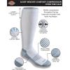 imageDickies Mens Light Compression Comfort OverTheCalf Socks Available in MXXL 2 4 PairsWhite 2 Pairs