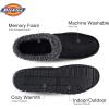 imageDickies Mens Perforated Closed Back Memory Foam Slippers  IndoorOutdoor Sole Machine WashableBlack