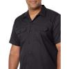 imageDickies Mens ShortSleeve Flex Work Shirt Slim FitBlack V1