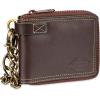 imageDickies Mens Slim Everyday Leather Bifold Chain WalletBrown  Zip Around