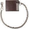 imageDickies Mens Slim Everyday Leather Bifold Chain WalletBrown Slimfold