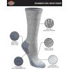 imageDickies Womens DriTech Essential Moisture Control Crew SocksGrey With Bluish 6 Pairs