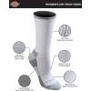 imageDickies Womens DriTech Essential Moisture Control Crew SocksWhite Assorted 6 Pairs