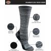 imageDickies Womens Dritech Fashion Moisture Control Crew Socks Available in SXL 5 6 12 PairsBlack Marl 6 Pairs