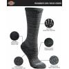 imageDickies Womens Dritech Fashion Moisture Control Crew Socks Available in SXL 5 6 12 PairsBlack Stripe 12 Pairs