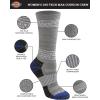 imageDickies Womens Dritech Fashion Moisture Control Crew Socks Available in SXL 5 6 12 PairsMax Cushion Grey Purple Assorted 6 Pairs