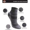 imageDickies Womens Dritech Moisture Wicking Quarter Socks Available in Ml 6 12 PairsBlack Fashion Assorted 6 Pairs