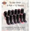 imageDickies Womens Dritech Moisture Wicking Quarter Socks Available in Ml 6 12 PairsBlack With Bluish 6 Pairs