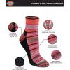 imageDickies Womens Dritech Moisture Wicking Quarter Socks Available in Ml 6 12 PairsStripe 6 Pairs