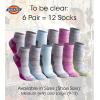 imageDickies Womens Dritech Moisture Wicking Quarter Socks Available in Ml 6 12 PairsWhite Fashion Assorted 6 Pairs