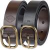 imageDickies Womens TwoinOne Reversible Casual Jean Workwear BeltBrownBlack