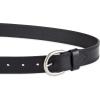 imageDickies womens Casual Leather Jean Workwear Belt With Round Harness BuckleBlack Solid