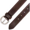 imageDickies womens Casual Leather Jean Workwear Belt With Round Harness BuckleBrown