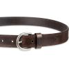 imageDickies womens Casual Leather Jean Workwear Belt With Round Harness BuckleBrown