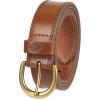 imageDickies womens Casual Leather Jean Workwear Belt With Round Harness BuckleCognac Solid