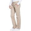 imageGen Flex Scrubs for Women Stretch Drawstring Cargo Pants for Women DK100Dark Khaki