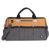 imageDickies 20Inch Durable Canvas Work Bag for Painters Carpenters and Builders HeavyDuty Zipper Reinforced Handles Exterior Pockets Shoulder Strap TanGreyTan