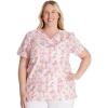 imageDickies EDS Women Scrubs Top VNeck Print DK876Bold Batik