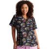 imageDickies EDS Women Scrubs Top VNeck Print DK876Radiate Positivity
