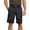 imageDickies Mens 11 Inch Relaxed Fit Stretch Twill Work ShortBlack V1