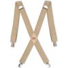 imageDickies Mens 114quot Solid Straight Clip Suspender  Adjustable Fit HeavyDuty ClipsBeige