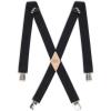 imageDickies Mens 114quot Solid Straight Clip Suspender  Adjustable Fit HeavyDuty ClipsBlack