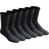 imageDickies Mens All Purpose Cushion Crew Socks Available in MXL 6 12 PairsBlack 6 Pairs